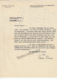 Fischer, Edwin - Set of 2 Typed Letters Signed 1935 & 1937