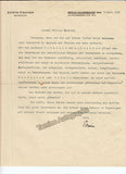 Fischer, Edwin - Set of 2 Typed Letters Signed 1935 & 1937