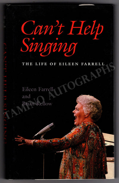 Farrell, Eileen - Signed Book "Can't Help Singing"