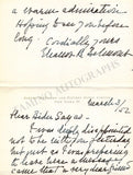 Belmont, Eleanor - Set of 2 Autograph Letters Signed