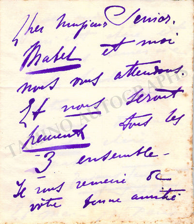 Duse, Eleonora - Autograph Letter Signed