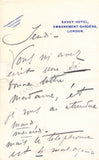 Duse, Eleonora - Autograph Letter Signed