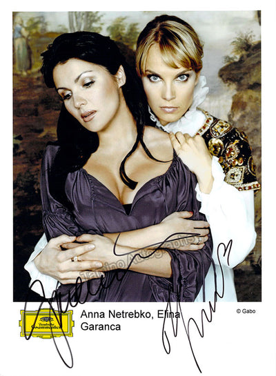 Netrebko, Anna - Garanca, Elina - Double Signed Photograph