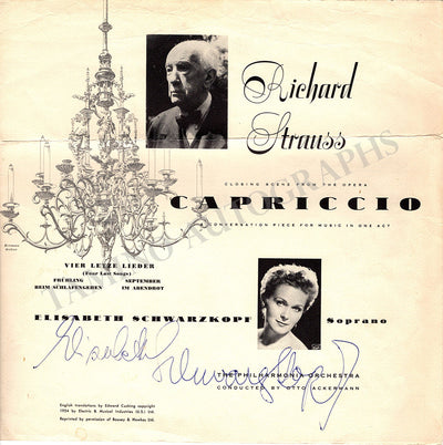 LP Insert "Capriccio"