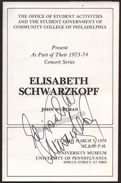 Elisabeth Schwarzkopf (1974)