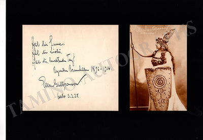 Gulbranson, Ellen - Signed Autograph Quote 1938 & Photo