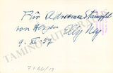 Ney, Elly - Signed Photograph 1957
