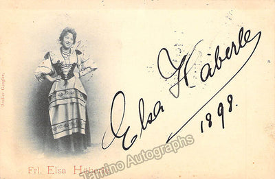 Haberle, Elsa - Signed Photograph 1898