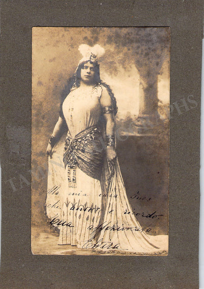 Casazza, Elvira - Signed Photograph in "Aida"