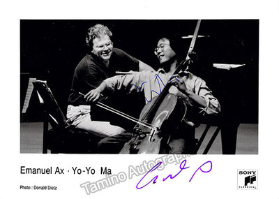 Ma, Yo-Yo - Ax, Emanuel - Signed Photograph