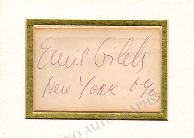 Gilels, Emil - Signed Card 1964