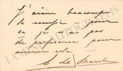 De Marchi, Emilio - Signed Card & Photo