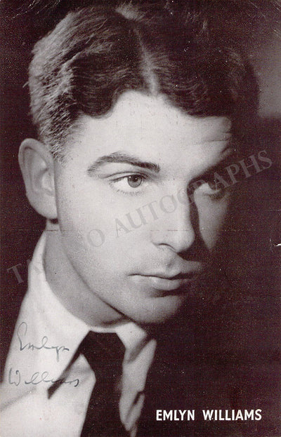 Williams, Emlyn - Signed Photograph