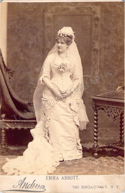 Abbott, Emma - Signed Cabinet Photo 1881