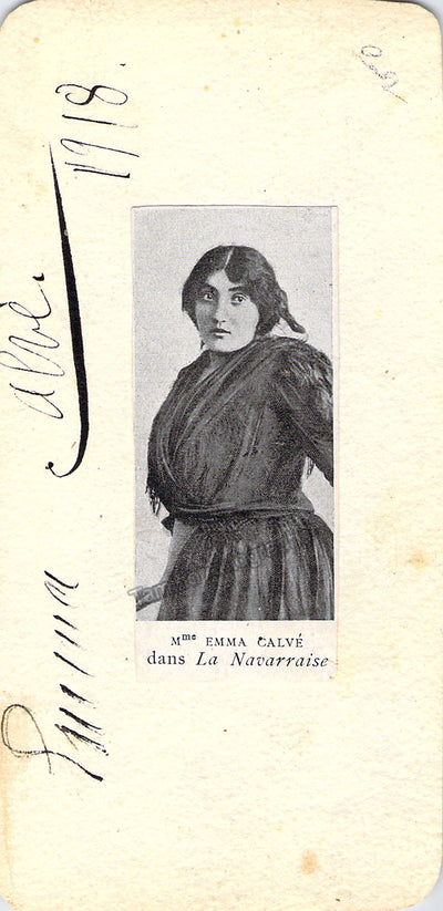 Calve, Emma - Signed Photograph in La Navarraise