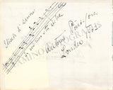 Vintage Opera Signers - Lot of Signed Album Pages