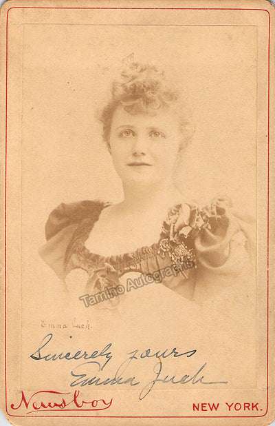 Juch, Emma - Signed Cabinet Photo