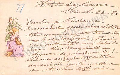 Nevada, Emma - Autograph Letter Signed 1880
