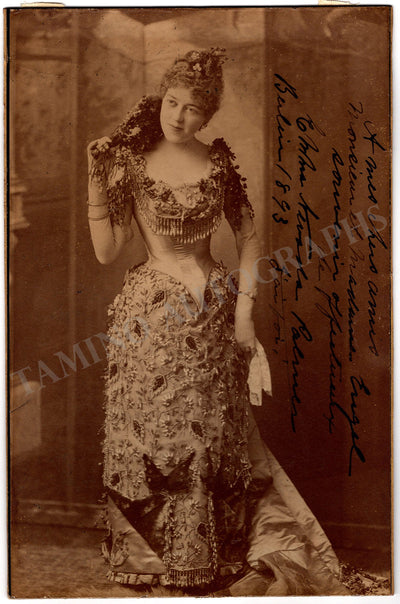 Nevada, Emma - Signed Photograph 1893