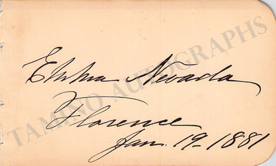 Nevada, Emma - Signed Album Page 1881