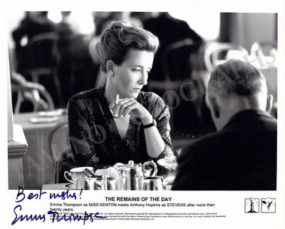 Thompson, Emma - Signed Photograph in "The Remains fo the Day"