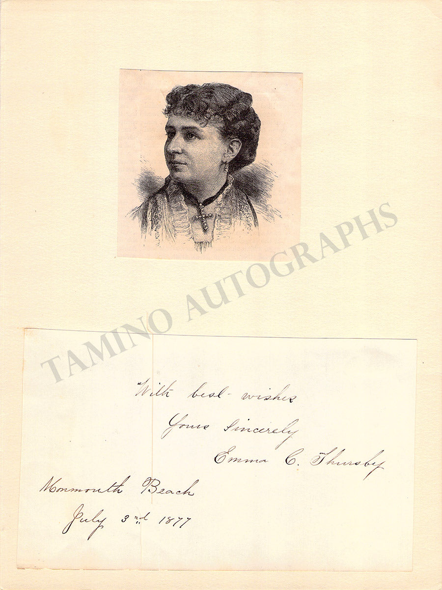 Thursby, Emma - Set of 2 Signed Album Pages