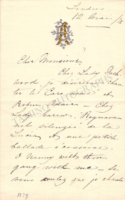 Autograph Letter Signed (1912)