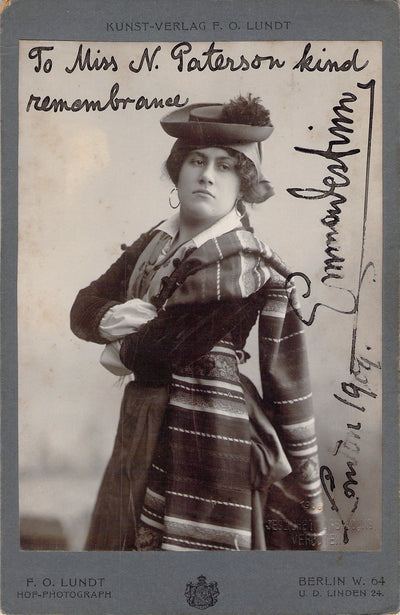 Destinn, Emmy - Signed Cabinet Photo 1904
