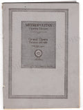Caruso, Enrico - Farrar, Geraldine - Met Unsigned Program Carmen 1916