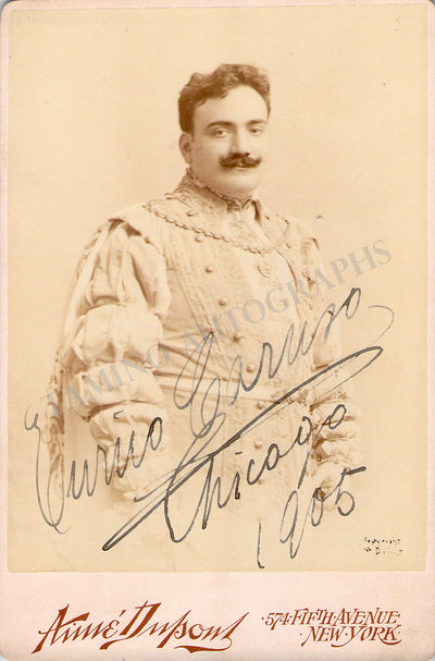 Caruso, Enrico - Signed Cabinet Photo 1905