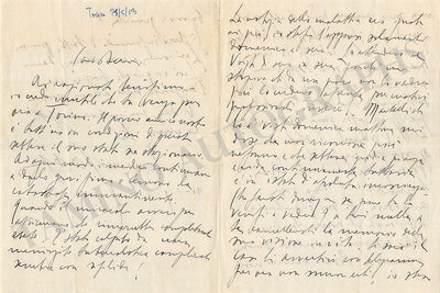 Contessa, Enrico - Autograph Letter Signed 1913