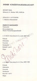 Mainardi, Enrico - Signed Program Vienna 1970