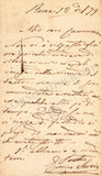Sarria, Enrico - Autograph Letter Signed on Postcard 1879