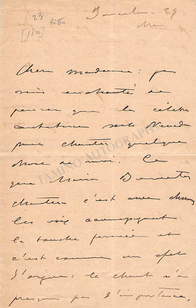 Granados, Enrique - Autograph Letter Signed