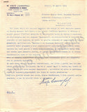 Lauropoli, Enzo - Typed Letter Signed 1953
