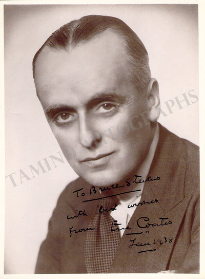 Coates, Eric - Signed Photograph 1938