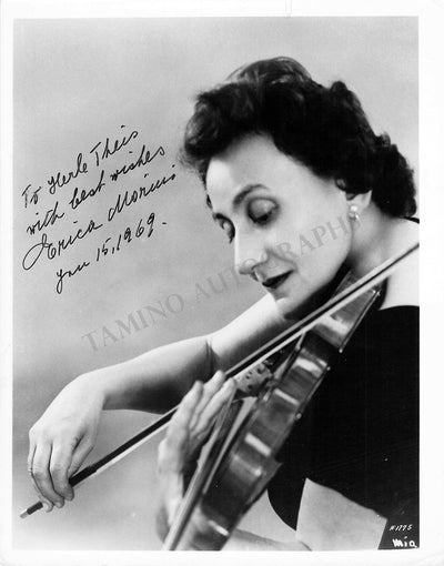 Morini, Erika - Signed Photograph 1969