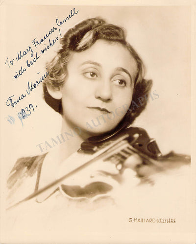 Morini, Erika - Signed Photograph 1939