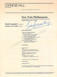 Conductors Signed Program Pages – Set of 42