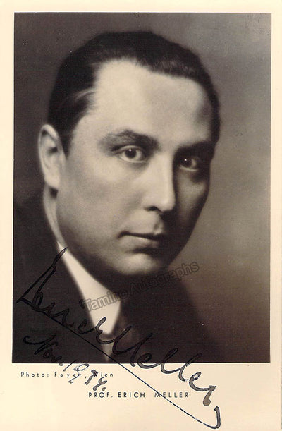 Meller, Erich - Signed Photograph