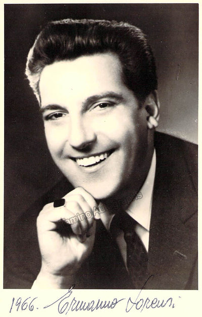 Lorenzi, Ermanno - Signed Photograph + Signed Cast Page