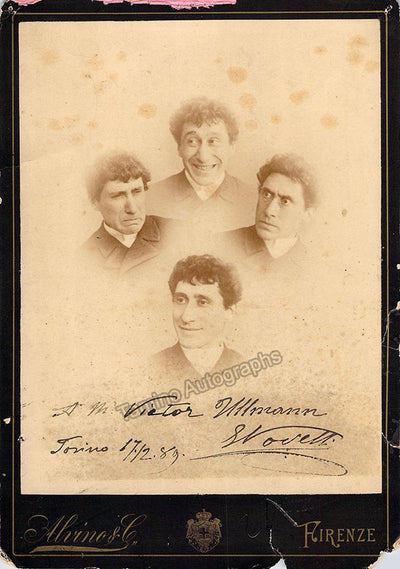 Novelli, Ermete - Signed Photograph 1889