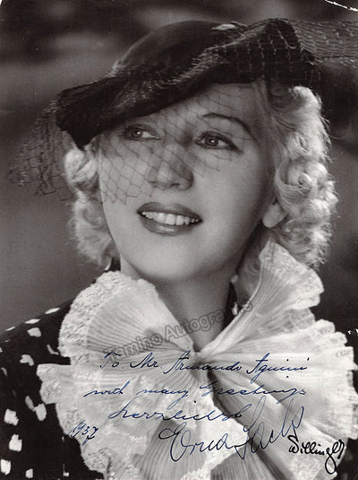 Sack, Erna - Signed Photograph 1937