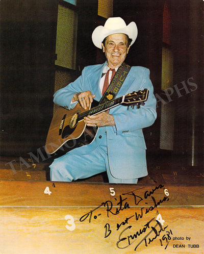 Tubb, Ernest - Signed Photograph 1981