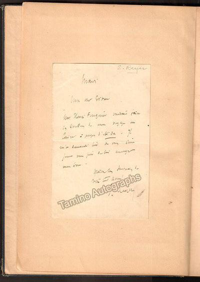 Signed Score Salambbo & Autograph Letter