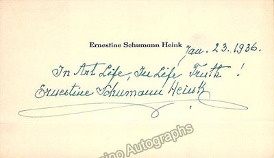 Signed Card (1936) & Photo