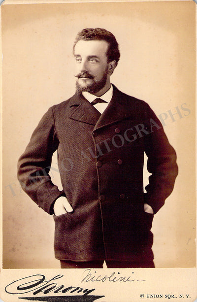 Nicolini, Ernesto - Vintage Cabinet Photo
