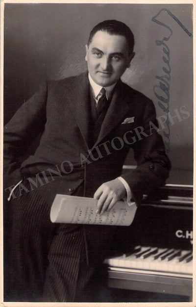 Arnold, Ernst - Signed Photograph with Music Quote 1946