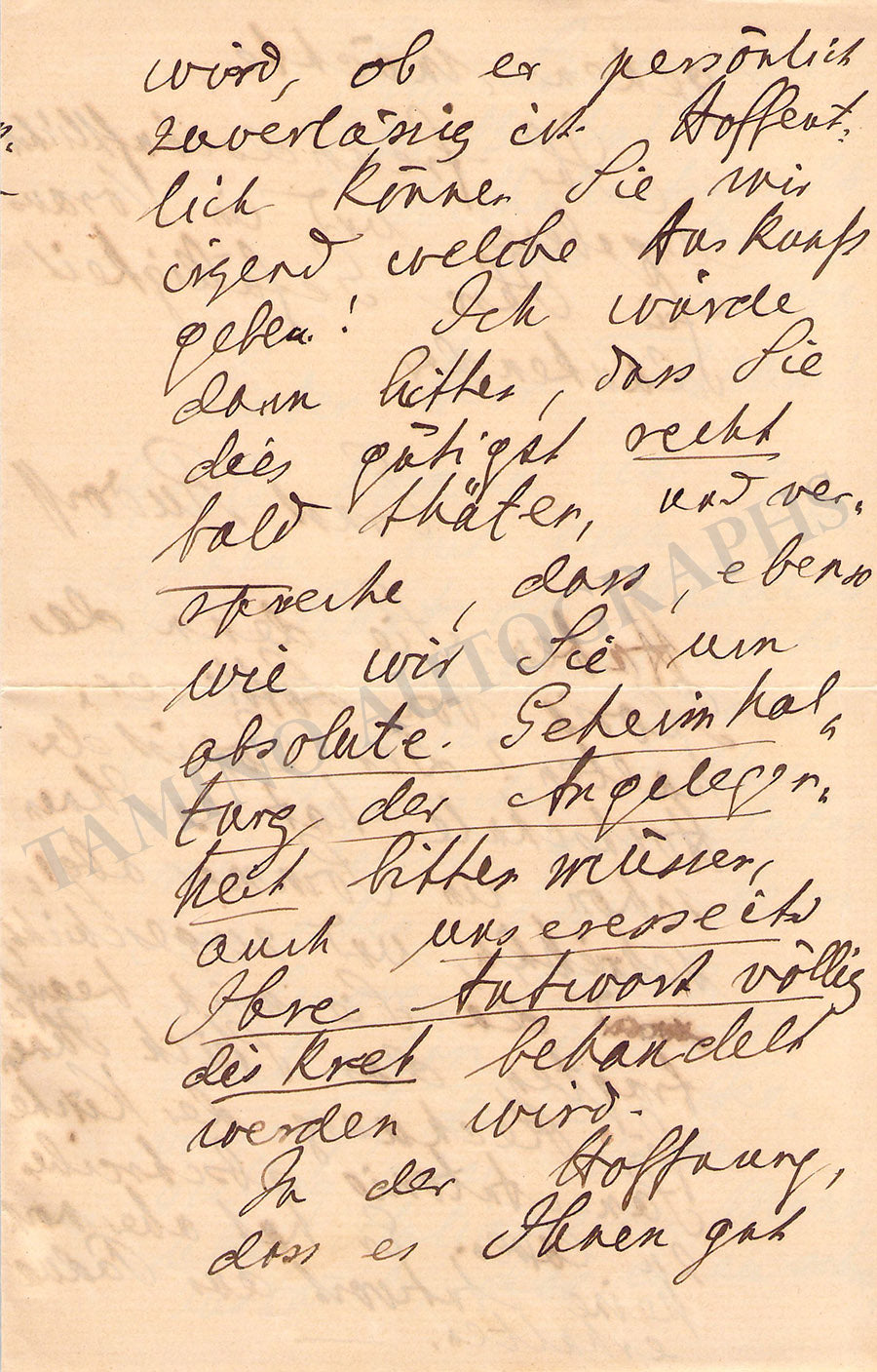 Ernst Rudorff Autograph Letter Signed 1896 Tamino