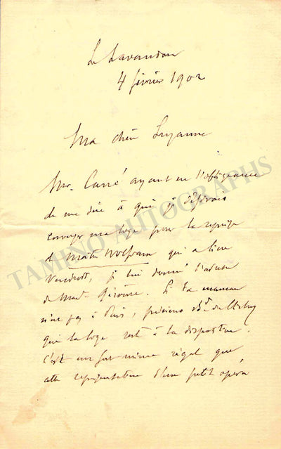 Set of 4 Autograph Letters Signed